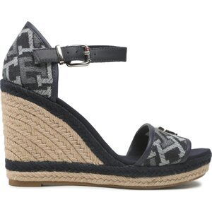 Espadrilky Tommy Hilfiger Th Monogram Denim Wedge FW0FW06935 Denim Monogram 0G4