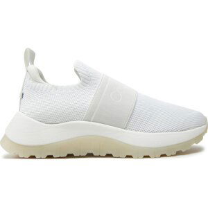 Sneakersy Calvin Klein Runner Slip On He Mesh HW0HW01896 Bílá