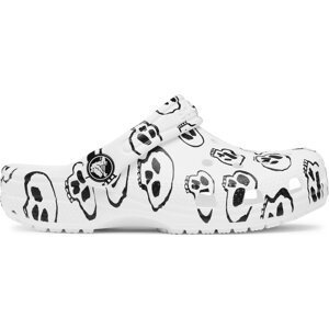 Nazouváky Crocs Crocs Classic Skull Print Clog Kids 209083 White/Black 103