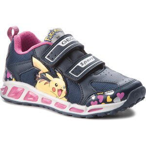 Polobotky Geox J Shuttle G. D J8206D 014BU C4268 S Navy/Fuchsia