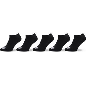 Sada 5 párů pánských nízkých ponožek DC Spp Dc Ankle 5Pk ADYAA03188 Black KVJ0