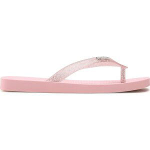 Žabky Melissa Sun Long Beach Ad 33528 Pink Clear Glitter AE314