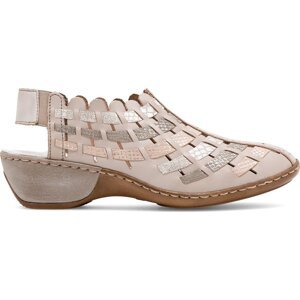 Polobotky Rieker 47156-43 Beige