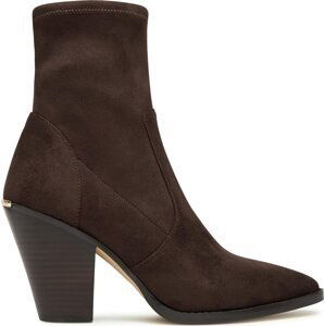 Polokozačky MICHAEL Michael Kors Dover Heeled Bootie 40F3DOHE5S Chocolate