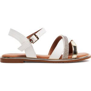 Sandály Tommy Hilfiger Flat Sandal T3A2-33252-0326 White/Platinum X048