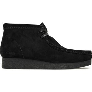 Polokozačky Clarks WallabeeEvoBt 261747434 Black Suede