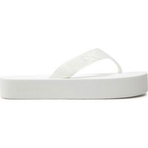 Žabky Calvin Klein Jeans Flatform Flipflop Jelly YW0YW01398 Bright White YBR