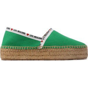 Espadrilky LOVE MOSCHINO JA10323G1GJH0850 Verde