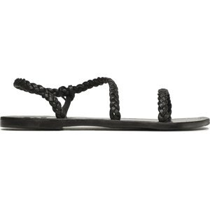 Sandály Manebi Sandals S 6.4 Y0 All Black Braid