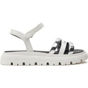 Sandály Calvin Klein Jeans V4A2-80833-0371 S Silver/White X059