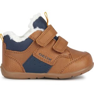 Polobotky Geox B Elthan Boy B361PB 0MEBC CR6F4 Tobacco/Navy