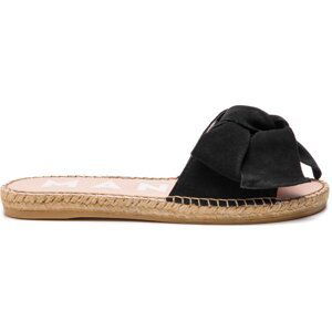 Espadrilky Manebi Sandals With Bow K 1.0 J0 Black Suede