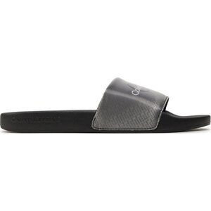 Nazouváky Calvin Klein Jeans Slide Lenticular YM0YM00953 Černá