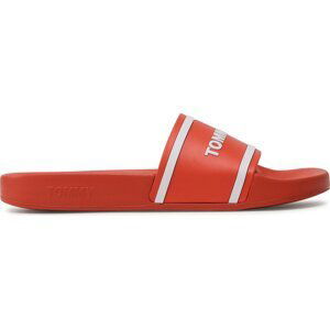 Nazouváky Tommy Jeans Tjm Pool Slide EM0EM01229 Burnt Vermillion XM4