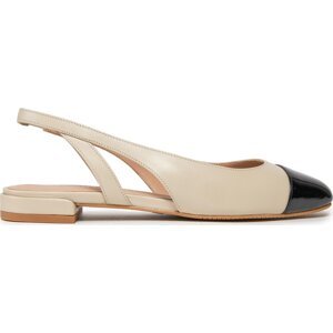 Sandály Stuart Weitzman Sleek Slingback SC667 Écru