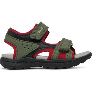 Sandály Geox J Vaniett Boy J455XC 015CE C3267 D Military/Red