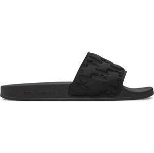 Nazouváky KARL LAGERFELD KL70014 Black Satin Text Mono S0X