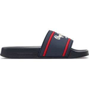 Nazouváky Pepe Jeans Slider Logo B PBS70054 Ocean Blue 588