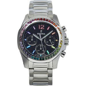 Hodinky Festina Boyfriend Chronograph 20606/3 Silver/Black