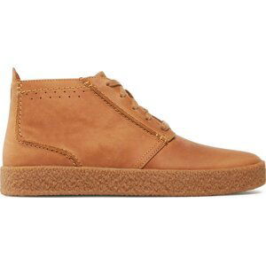 Kotníková obuv Clarks Streethill Mid 261745367 Dark Tan Lea