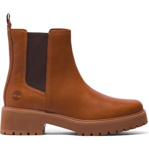 Kotníková obuv s elastickým prvkem Timberland Carnaby Cool Basic Chlsea TB0A41E6F131 Rust Full Grain