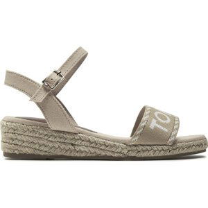 Espadrilky Tommy Hilfiger Rope Wedge Sandal T3A7-33287-0890 M Beige 500