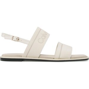 Sandály Calvin Klein Squared Flat Sandal He HW0HW01496 Marshmallow YBJ