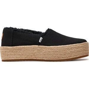 Espadrilky Toms Valencia 10019795 Black Canvas