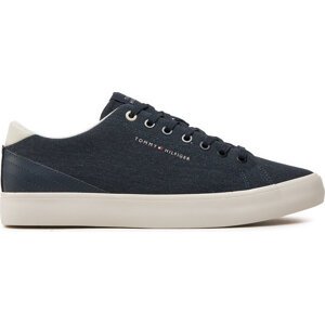 Tenisky Tommy Hilfiger Th Hi Vulc Low Summer Cvs FM0FM05056 Tmavomodrá