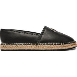 Espadrilky Calvin Klein Espadrille Re Lock Leather HW0HW02036 Black BEH