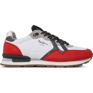 Sneakersy Pepe Jeans Brit Man Print PMS30923 Red 255