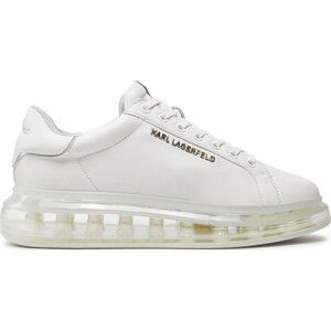 Sneakersy KARL LAGERFELD KL52625A White Textured Lthr Mono 11W