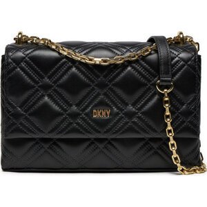 Kabelka DKNY Evon Flap Shoulder R413BC66 Blk/Gold BGD