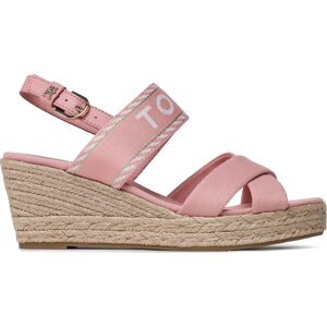 Espadrilky Tommy Hilfiger Seasonal Webbing Mid Wedge FW0FW07091 Soothing Pink TQS