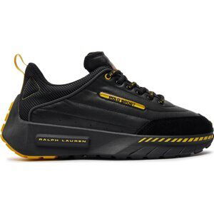 Sneakersy Polo Ralph Lauren 809931897001 Black/Canary Yellow