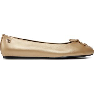 Baleríny Tommy Hilfiger Essential Golden Ballerina FW0FW07865 Zlatá