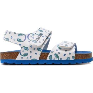 Sandály Kickers Summerkro 895457-30-33 Blanc Musique