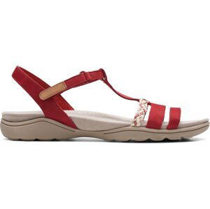 Sandály Clarks Amanda Tealite 26171130 Red Nubuck