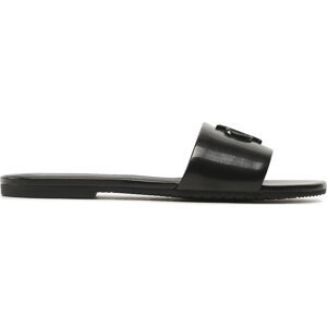 Nazouváky Calvin Klein Jeans Flat Sandal Slide Hw YW0YW00952 Černá