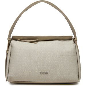 Kabelka Calvin Klein Gracie K60K611655 Stoney Beige Jacquard Mono PEA