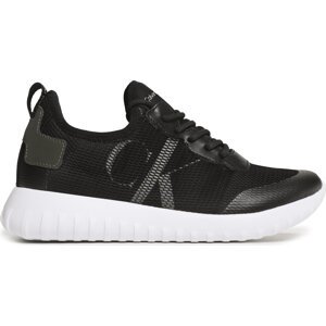 Sneakersy Calvin Klein Jeans Sporty Runner Eva Slipon YW0YW00687 Black/White BEH