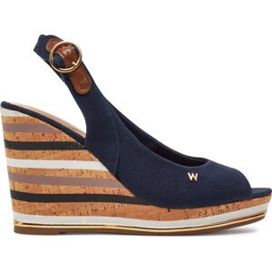 Sandály Wrangler Raval Marina Women Wedge 20241057.29Y Dress Blues 29Y