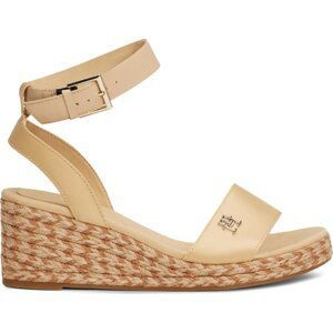 Espadrilky Tommy Hilfiger Colorful Wedge Satin Sandal FW0FW07913 Béžová