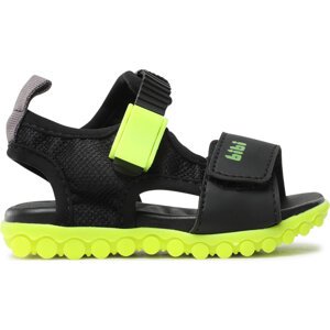 Sandály Bibi Summer Roller Spoi 1103104 Black/Amarelo Fluor