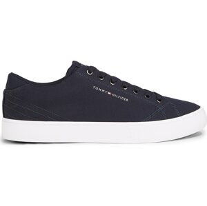 Tenisky Tommy Hilfiger Th Hi Vulc Low Canvas FM0FM04882 Desert Sky DW5