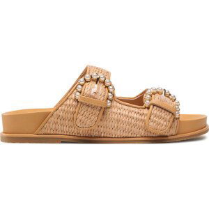 Nazouváky Stuart Weitzman Piper Slide Sandal SA803 Tan