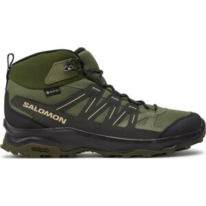 Trekingová obuv Salomon Grivola Mid Gore-Tex L47606400 Deep Lichen Green / Black / Olive Night