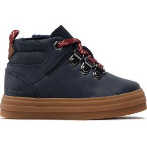 Kotníková obuv Clarks Nova Hike T 261619297 Navy Leather