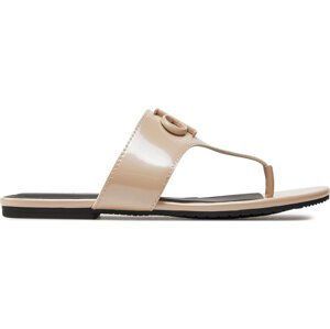 Žabky Calvin Klein Jeans Flat Sandal Slide Toepost Mg Met YW0YW01342 Whisper Pink ABJ