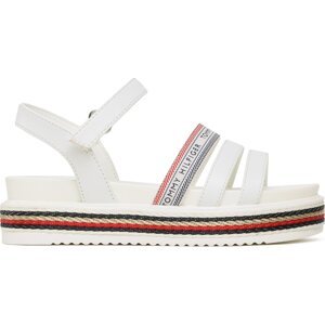 Sandály Tommy Hilfiger Velclo Platform T3A2-32762-0371 M White